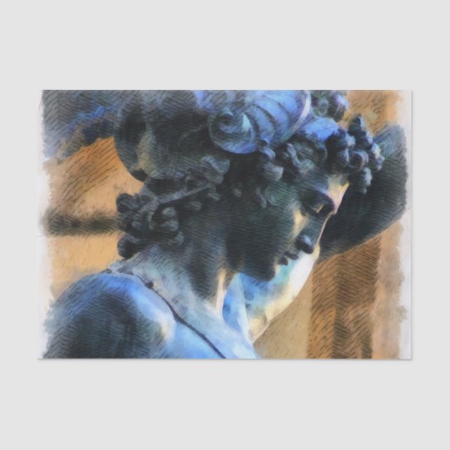 Persus Sculptture Illustraation Tissue Paper (Front)