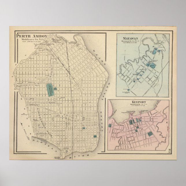 Perth Amboy, NJ Poster (Front)