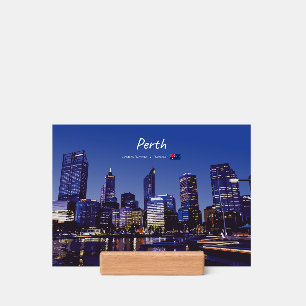 Perth, Australia - City Skyline Night Holder