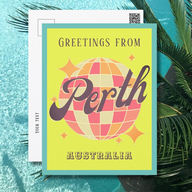 Perth Australia colorful greeting card (Creator Uploaded)