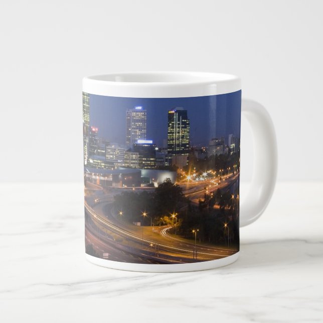 Perth, Australia. View of downtown Perth from Giant Coffee Mug (Front Right)