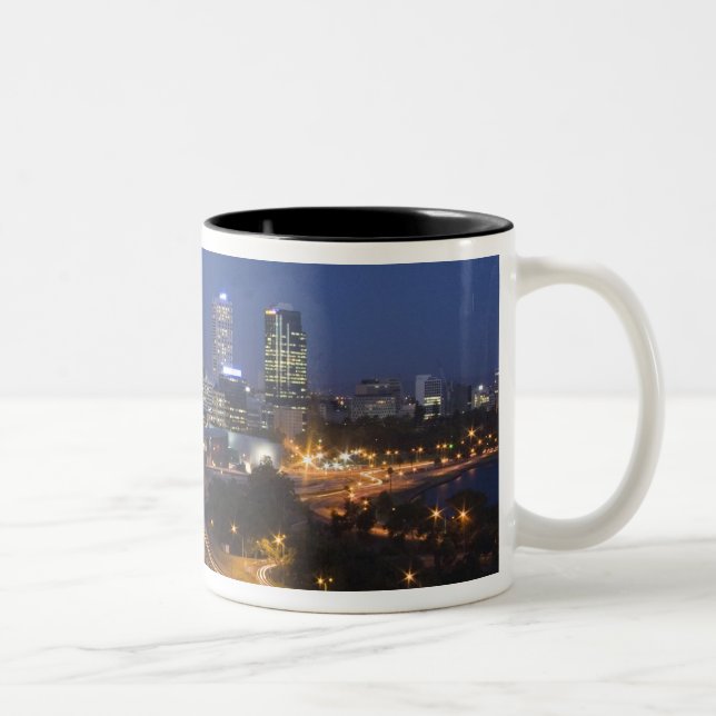 Perth, Australia. View of downtown Perth from Two-Tone Coffee Mug (Right)