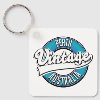 Perth Australia vintage logo Keychain