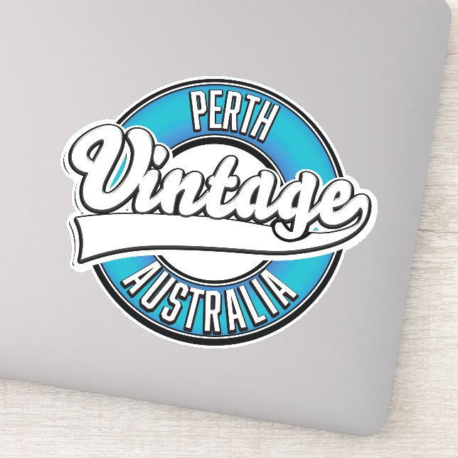 Perth Australia vintage logo Sticker (Detail)