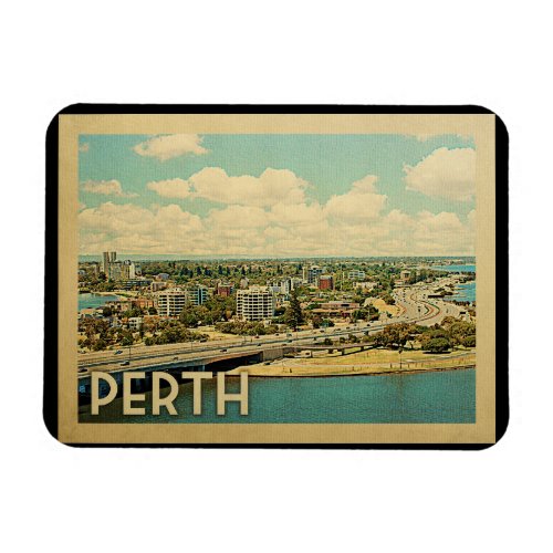 Perth Australia Vintage Travel Magnet