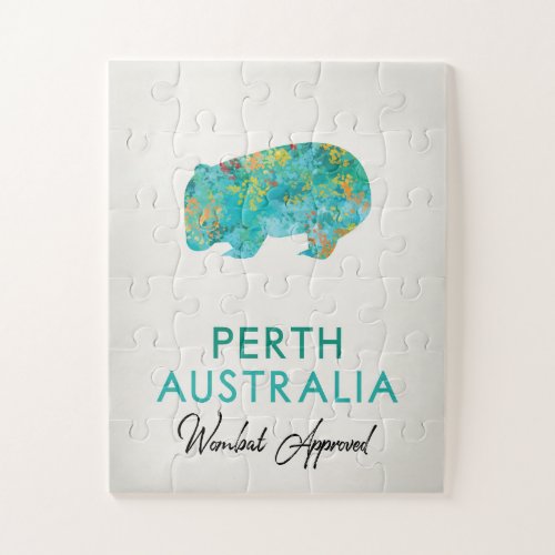 Perth Australia Wombat Jigsaw Puzzle