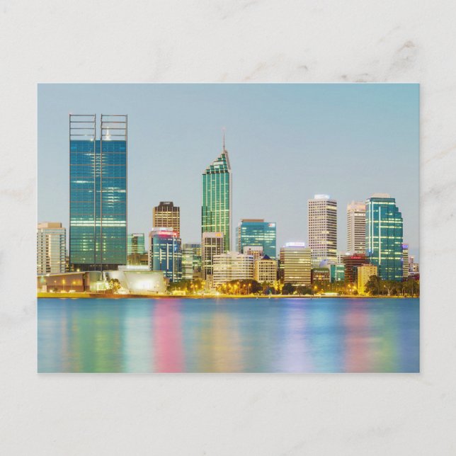 Perth CBD from Mill Point Perth Western Australia Postcard (Front)