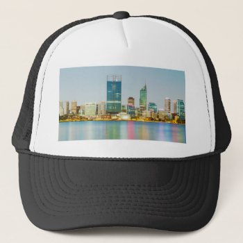 Perth Cbd From Mill Point Perth Western Australia Trucker Hat by allphotos at Zazzle