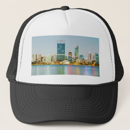 Perth CBD from Mill Point Perth Western Australia Trucker Hat