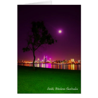 Perth City Lights from the South Perth Foreshore Cards