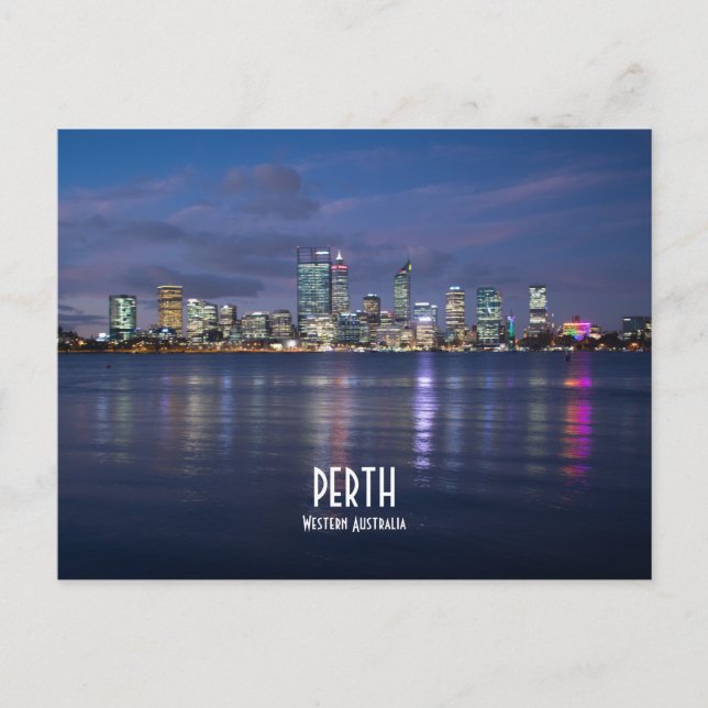 Perth City Skyline Postcard (Front)