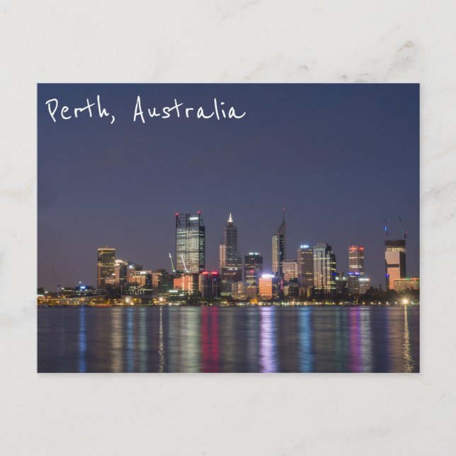 Perth city skyline postcard (Front)