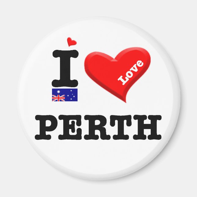 PERTH - I Love Magnet (Front)