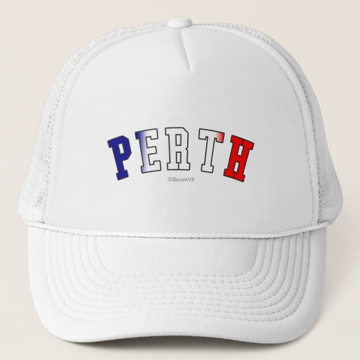Perth in Australia National Flag Colors Mesh Hat