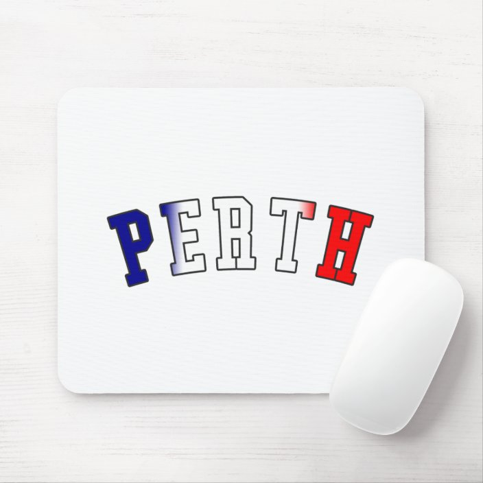 Perth in Australia National Flag Colors Mouse Pad