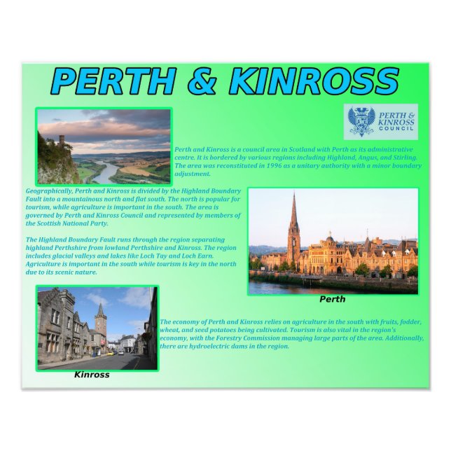 Perth & Kinross Photo Print (Front)
