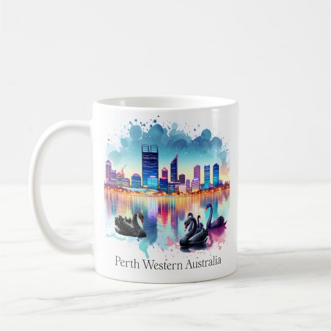 Perth Western Australia Coffee Mug (Left)
