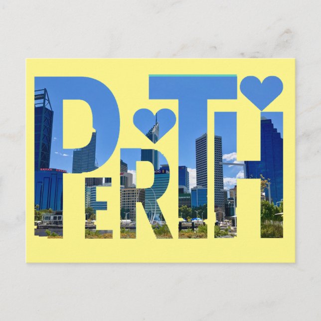 Perth, Western Australia Postcard (Front)