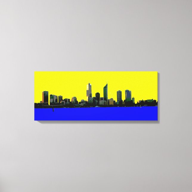 Perth Western Australia skyline canvas art print (Front)
