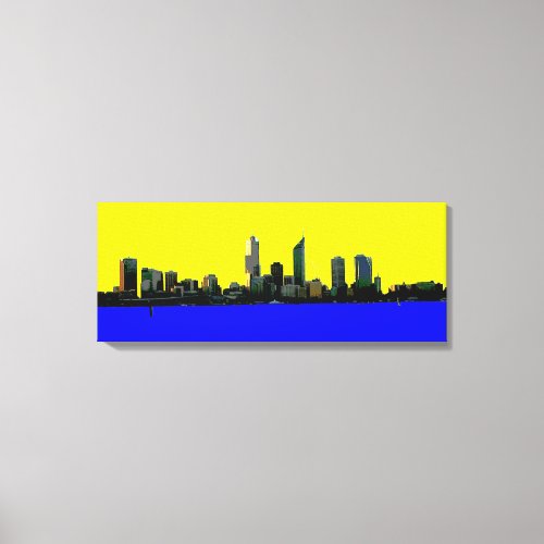 Perth Western Australia skyline canvas art print