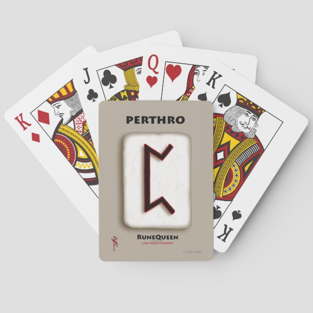 Perthro Rune Poker Cards (Back)