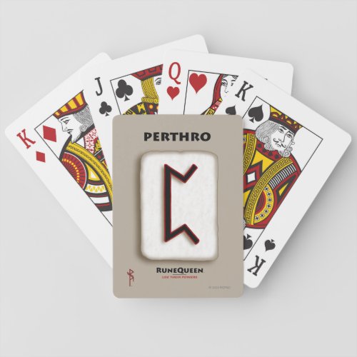 Perthro Viking Rune Poker Cards