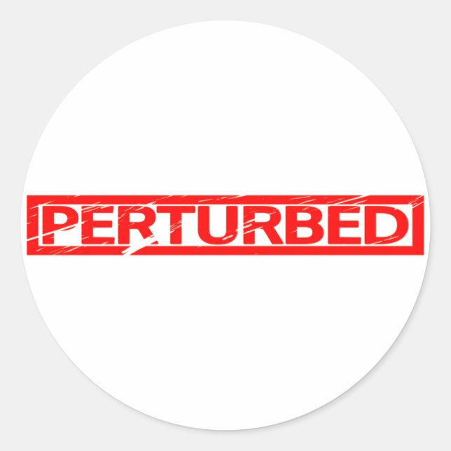 Perturbed Stamp Classic Round Sticker (Front)