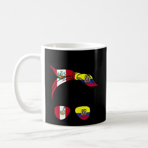 Peru And Ecuador Mix Messy Bun Half Peruvian Half  Coffee Mug