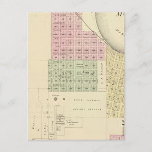 Peru and Mt. Vernon, Nebraska Postcard