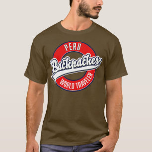 peru backpacker world traveler logo T-Shirt
