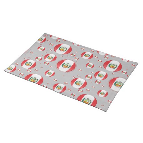 Peru Bubble Flag Placemat