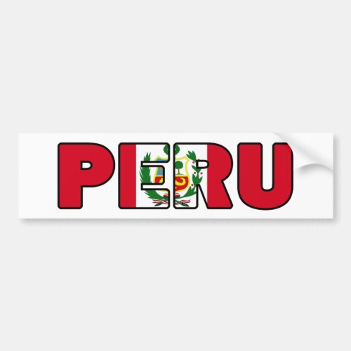 Peru Bumper Sticker