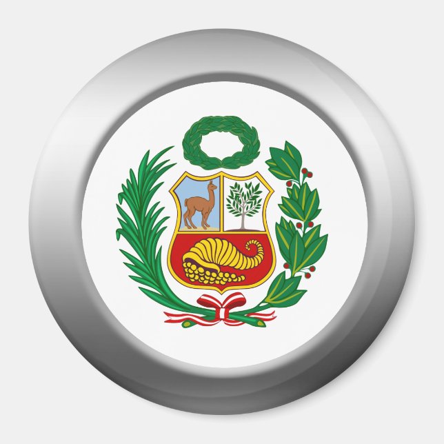 Perú Coat of Arms Magnet (Front)