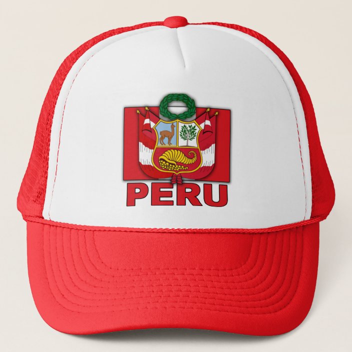 Peru Coat of Arms Trucker Hat | Zazzle.com