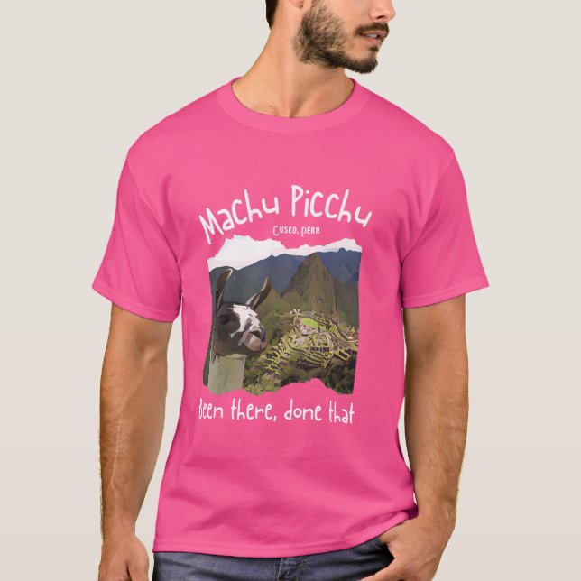 Peru Cusco Llama Souvenir Machu Picchu T-Shirt (Front)