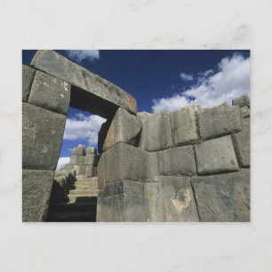 Peru, Cuzco, Sacsayhuaman fortress, good example Postcard