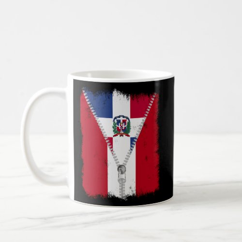 Peru Dominican Republic Flag Pride Zip Coffee Mug