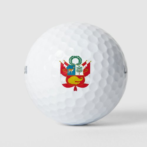 peru emblem golf balls