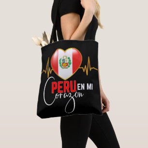 Peru en mi Corazon Peruvian Pride Tote Bag