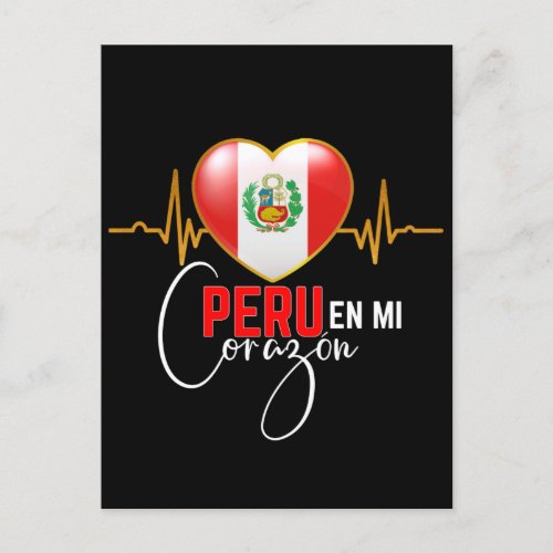 Peru en miCorazon Peruvian Pride  Postcard