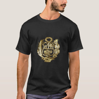 Peru Escudo Dorado De Armas Peruvian Gold Peruano T-Shirt
