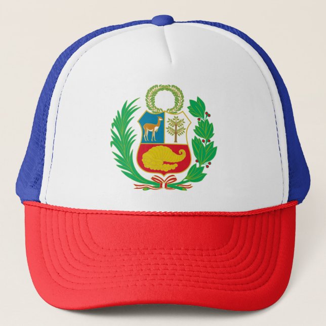 Peru - Escudo Nacional (National Emblem) Trucker Hat (Front)