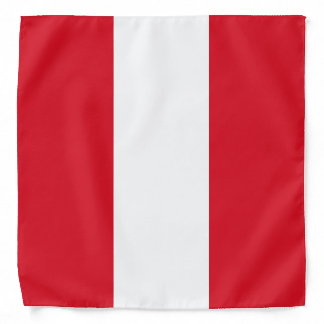 Peru Flag Bandana (Front)
