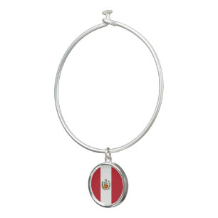 Peru flag bangle bracelet