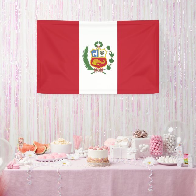 Peru flag banner (Party)