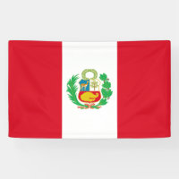 Peru flag banner