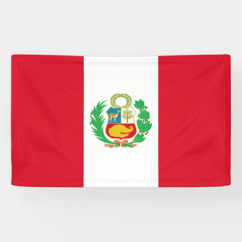 Peru flag banner