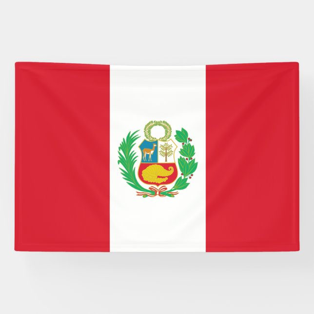 Peru Flag Banner (Horizontal)