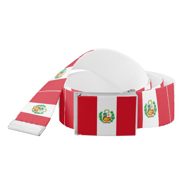 Peru Flag Belt (Snake)