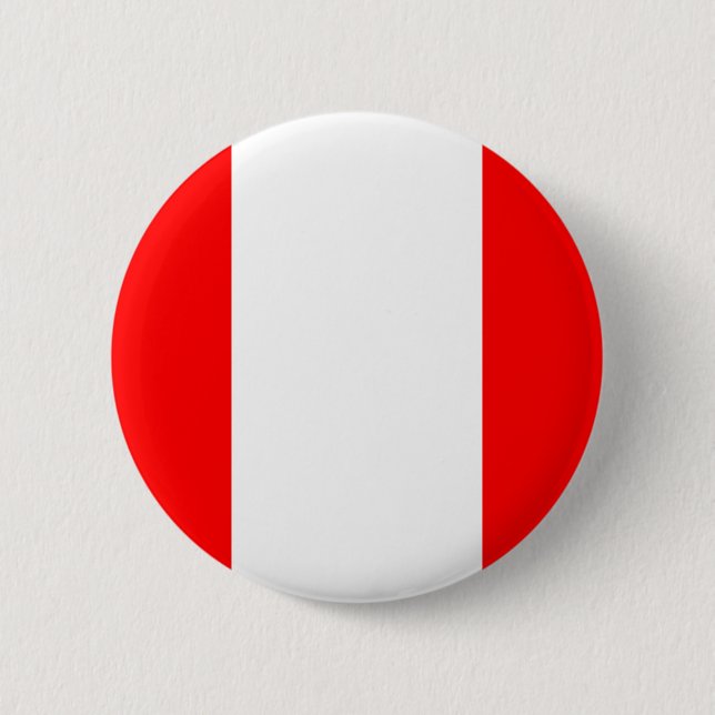 Peru Flag Button (Front)